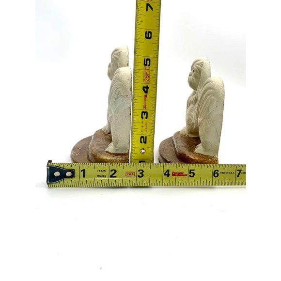 HEAVY Brass Metal PLAYFUL DOG Bookends - BUTT UP - Labrador  Bookends Adorable Dog Design Antique Metal Collectibles Decor Gift